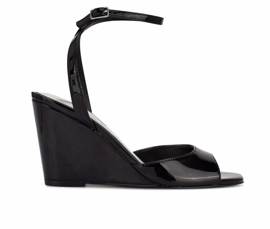 Heeled Sandals * | Women'S Nine West Nevr Wedge Sandals