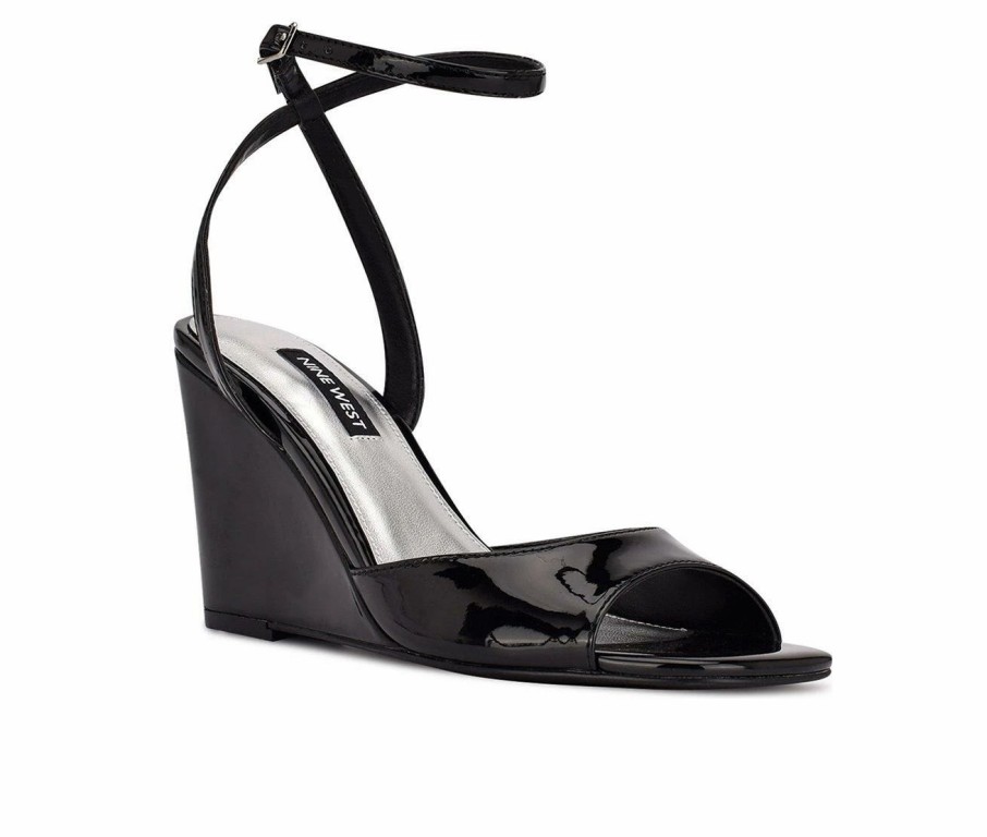 Heeled Sandals * | Women'S Nine West Nevr Wedge Sandals