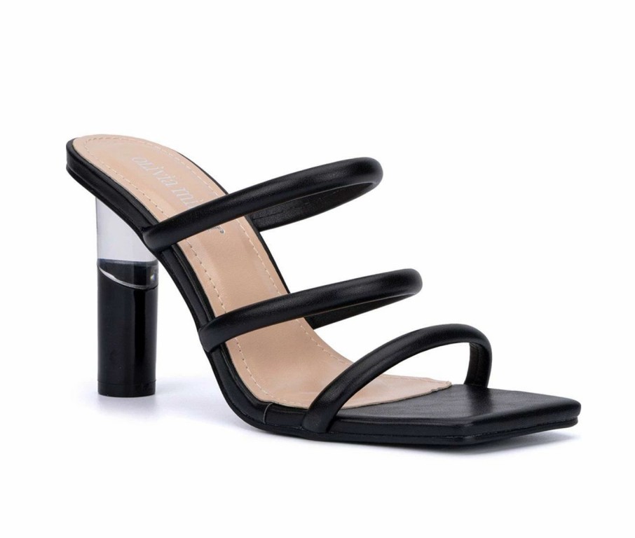 Heeled Sandals * | Women'S Olivia Miller Alissa Dress Sandals