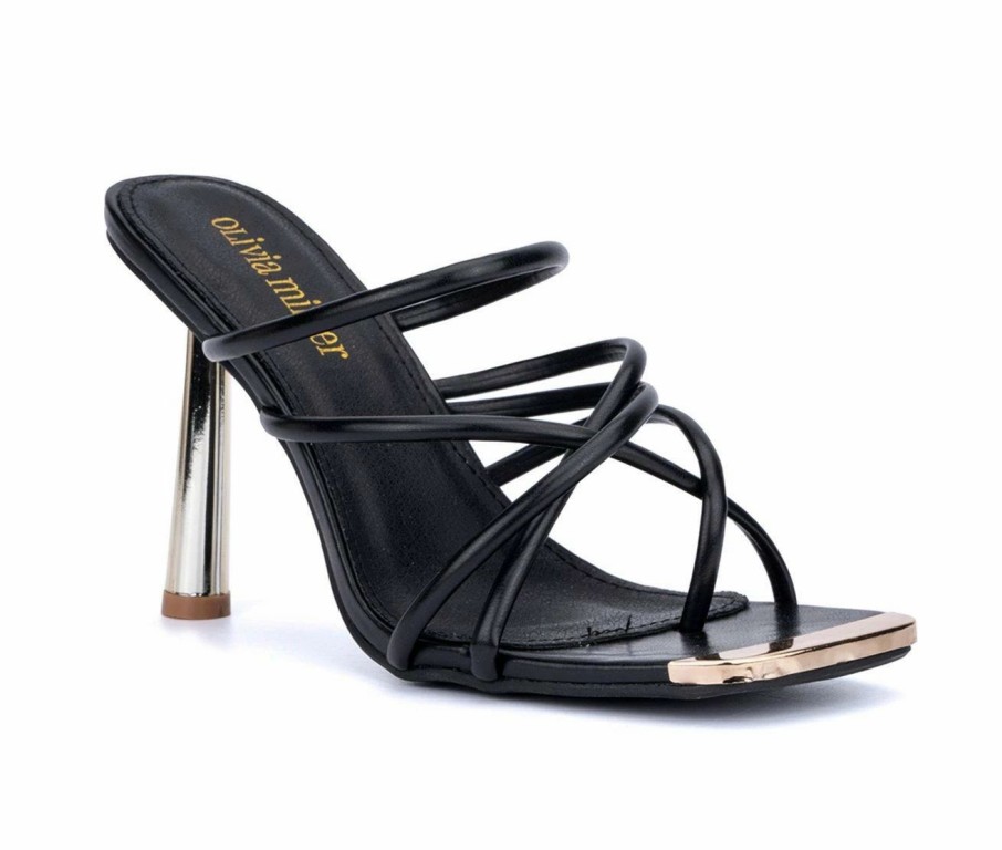 Heeled Sandals * | Women'S Olivia Miller Thalia Dress Sandals