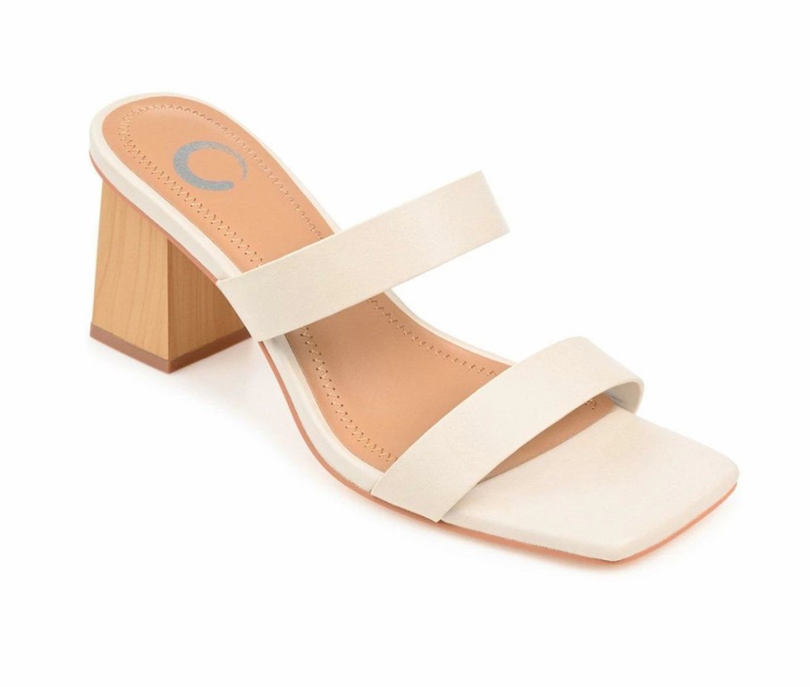 Block Heels * | Women'S Journee Collection Nolla Dress Sandals