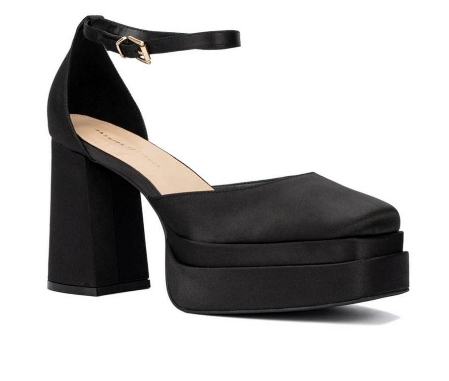 Block Heels * | Women'S Fashion To Figure Martine Heel Pumps