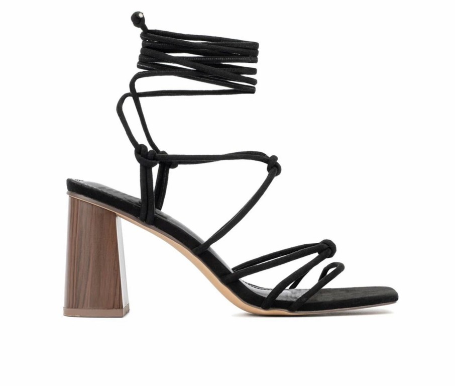 Heeled Sandals * | Women'S New York And Company Bailey Heel Dress Sandals