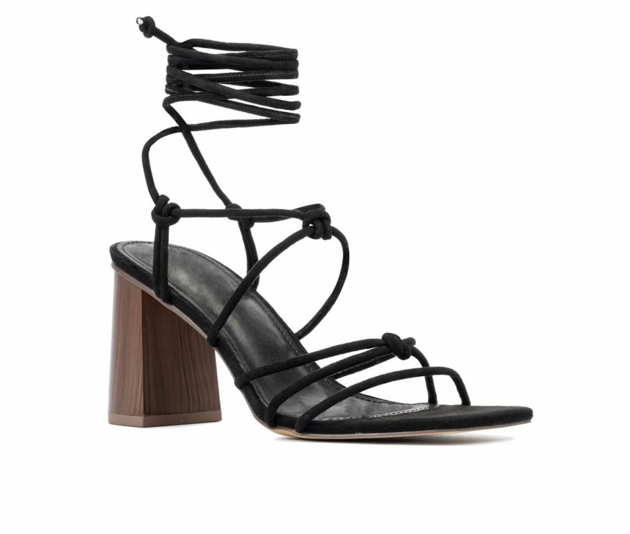 Heeled Sandals * | Women'S New York And Company Bailey Heel Dress Sandals