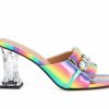 Heeled Sandals * | Women'S London Rag Fantasy Clear Dress Sandals