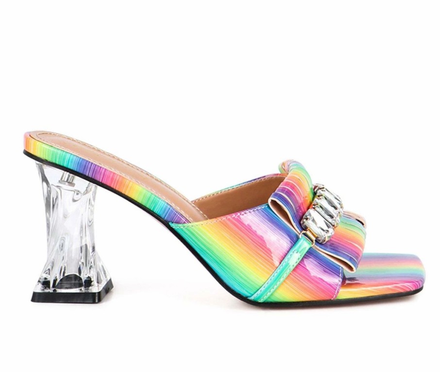 Heeled Sandals * | Women'S London Rag Fantasy Clear Dress Sandals