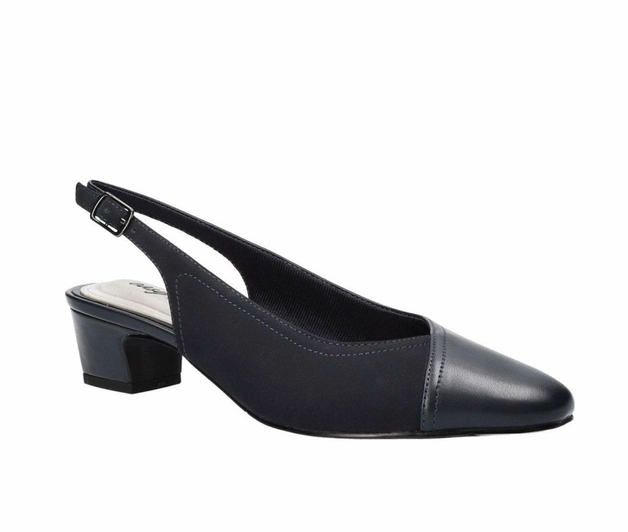 Block Heels * | Women'S Easy Street Pratt Slingback Pumps