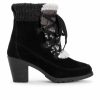 Heeled Boots * | Women'S Muk Luks Lacy Lilah Lace Up Heeled Booties