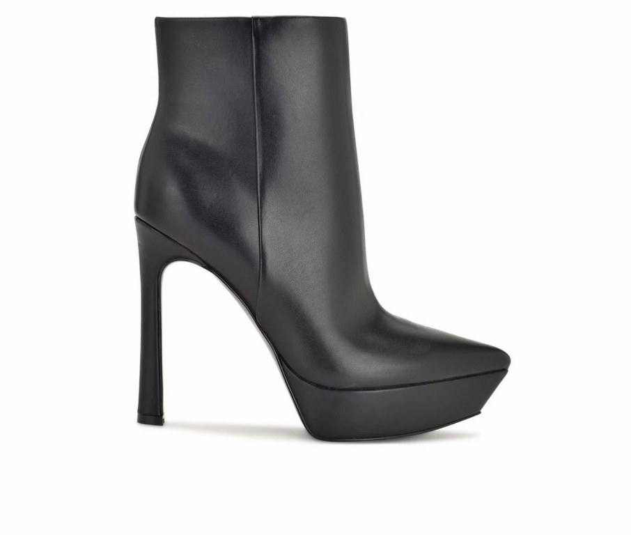 Heeled Boots * | Women'S Nine West Loraa Heeled Platform Booties