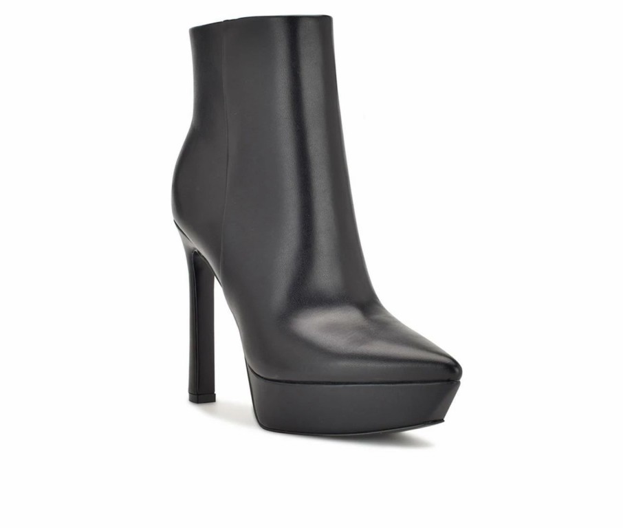 Heeled Boots * | Women'S Nine West Loraa Heeled Platform Booties