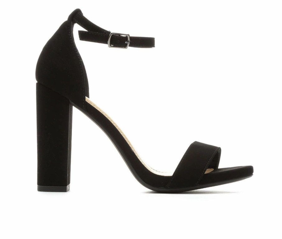 Block Heels * | Women'S Delicious Shiner Heeled Sandals