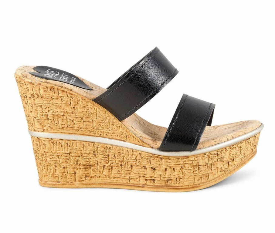 Heeled Sandals * | Women'S Love And Liberty Brooklyn Platform Wedge Sandals