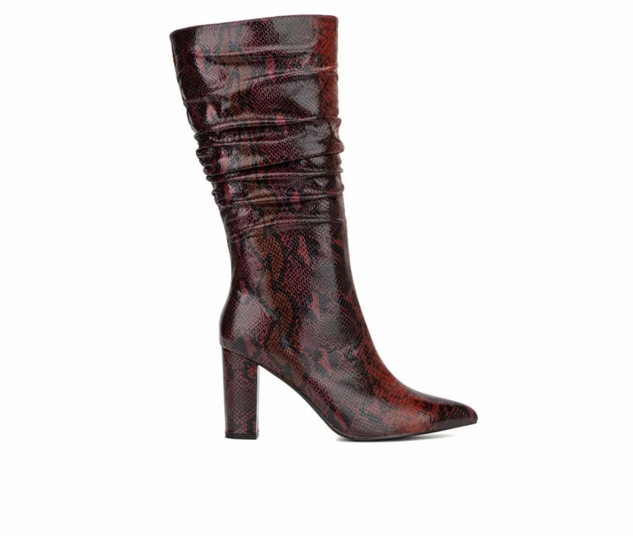 Heeled Boots * | Women'S New York And Company Earla Mid Calf Heeled Boots