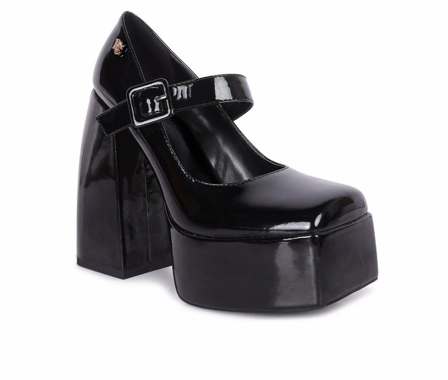 Platform Heels * | Women'S Rag & Co Pablo Platform Block Heel Mary Janes