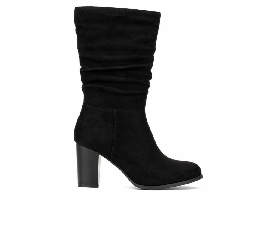 Heeled Boots * | Women'S New York And Company Amena Mid Calf Heeled Boots