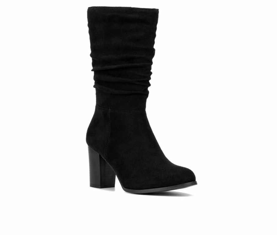 Heeled Boots * | Women'S New York And Company Amena Mid Calf Heeled Boots