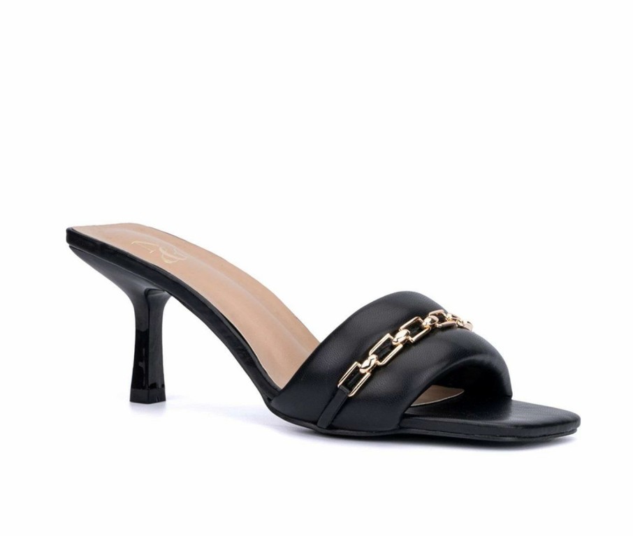 Heeled Sandals * | Women'S New York And Company Blasie Dress Sandals