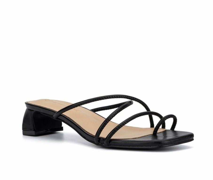 Block Heels * | Women'S Olivia Miller Louella Dress Sandals