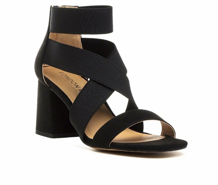 Block Heels * | Women'S London Rag Benicia Dress Sandals