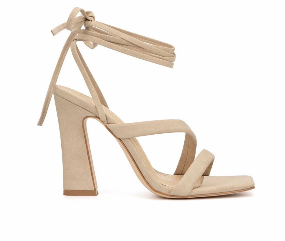 Heeled Sandals * | Women'S New York And Company Ines Dress Sandals