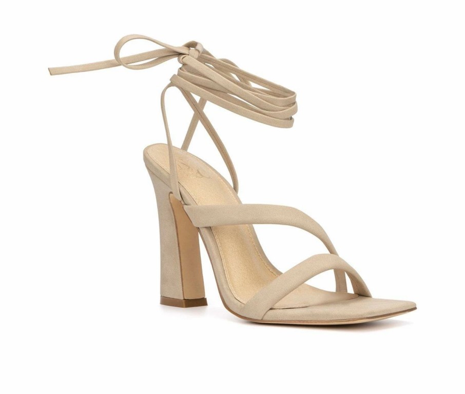 Heeled Sandals * | Women'S New York And Company Ines Dress Sandals