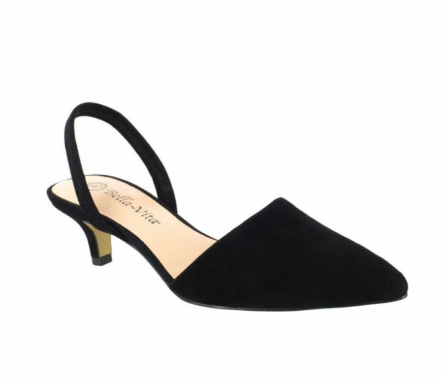 Pumps * | Women'S Bella Vita Sarah Kitten Heel Sling Back Pumps