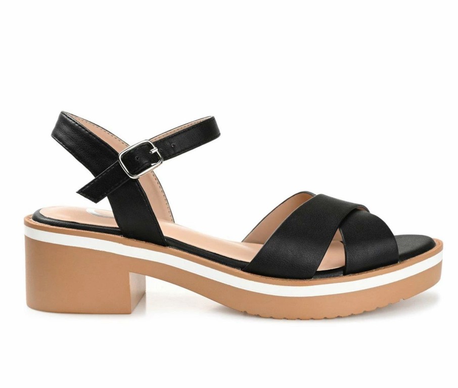 Heeled Sandals * | Women'S Journee Collection Hilaree Block Heeled Sandals