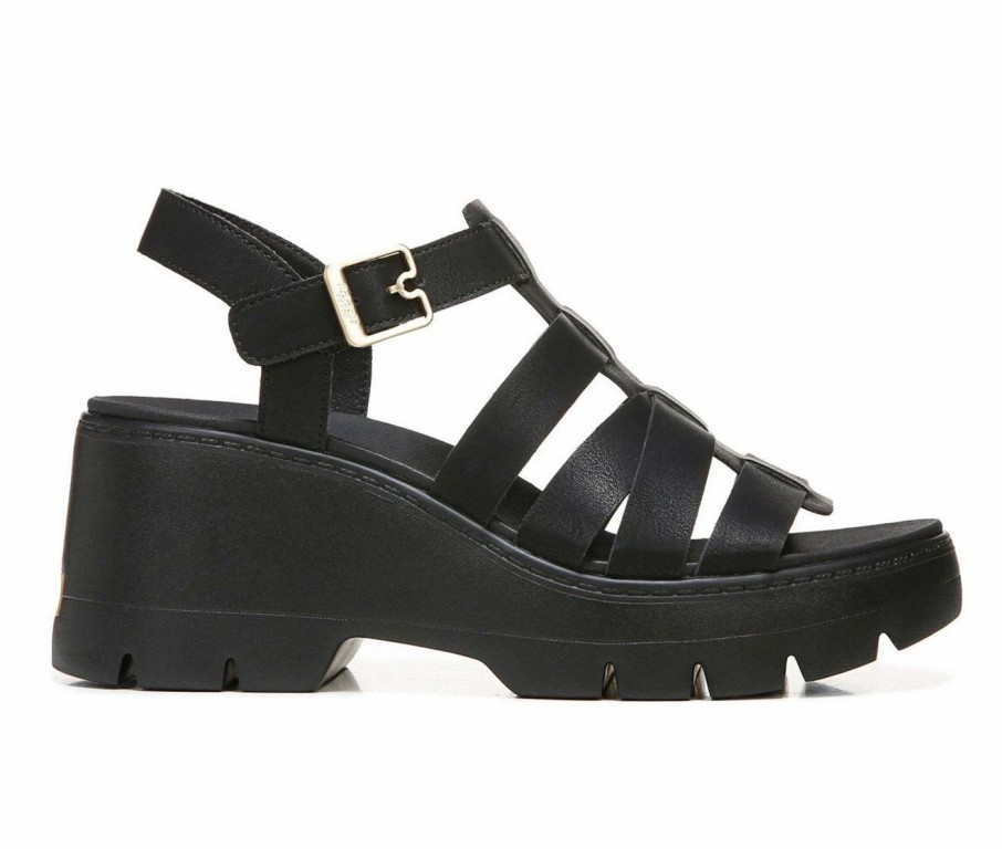 Heeled Sandals * | Women'S Dr. Scholls Check It Out Platform Wedge Sandals