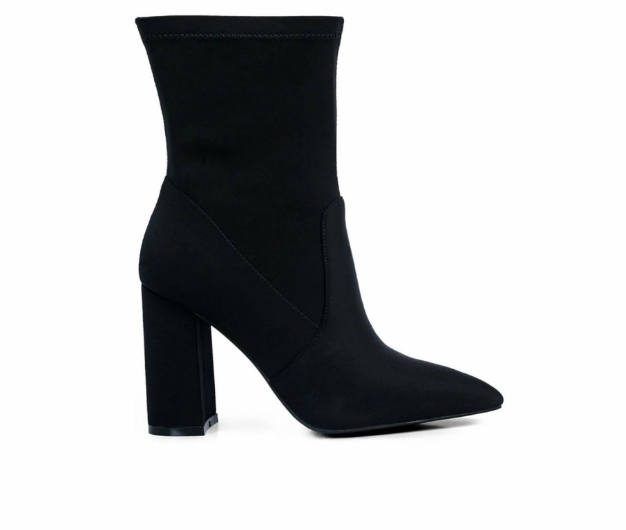 Heeled Boots * | Women'S London Rag Tomps Mid Calf Heeled Booties