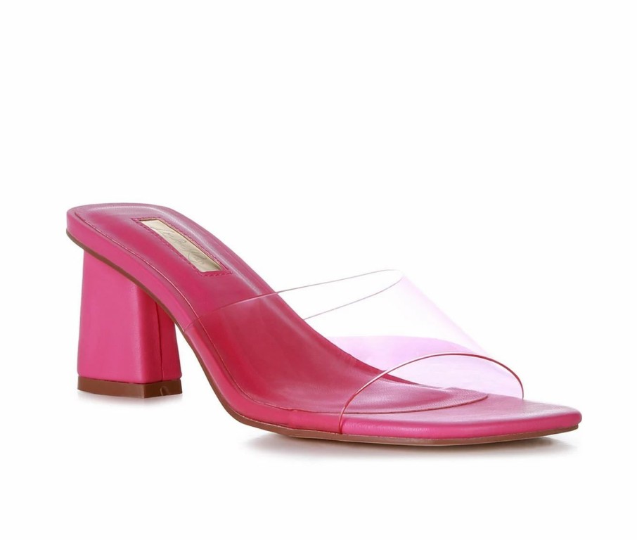 Heeled Sandals * | Women'S London Rag Clear Flirt Dress Sandals