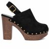 Block Heels * | Women'S Olivia Miller Lia Platform Heeled Clogs