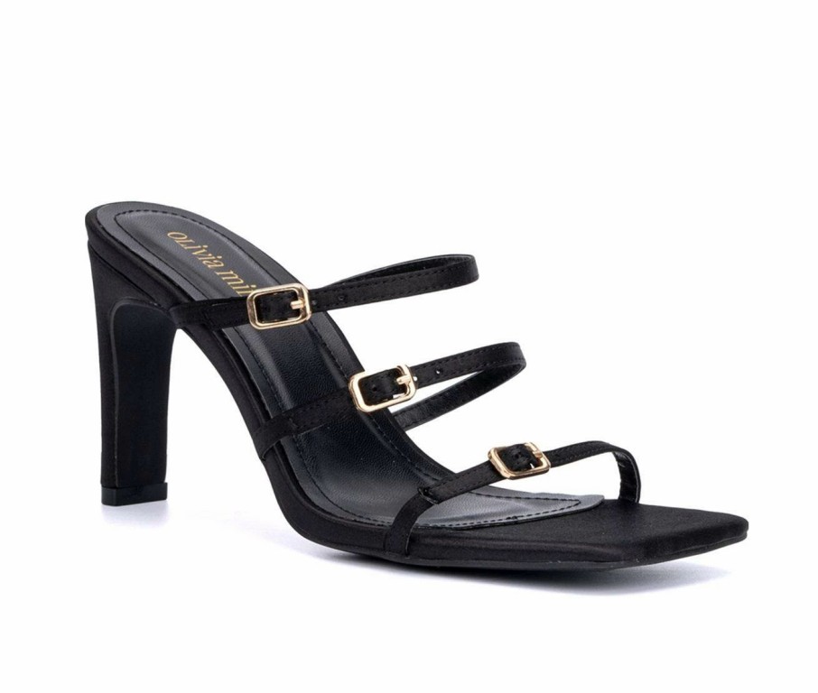 Block Heels * | Women'S Olivia Miller Eden Dress Sandals