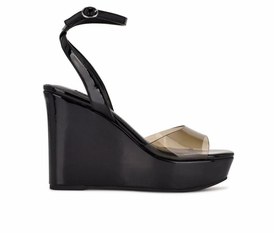 Heeled Sandals * | Women'S Nine West Klear Wedge Sandals