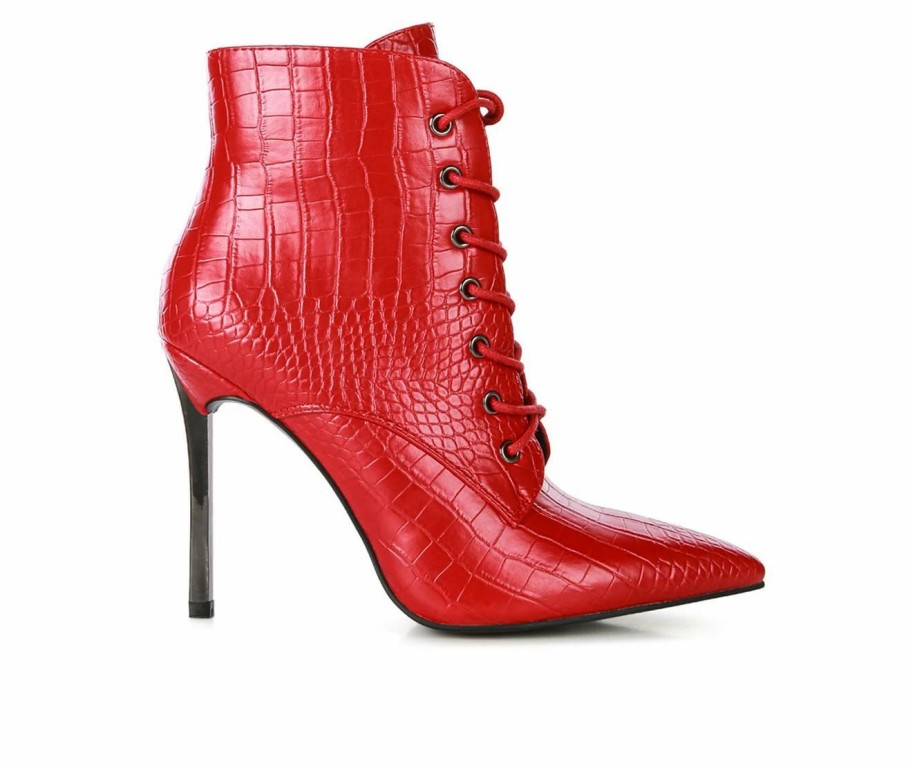 Heeled Boots * | Women'S London Rag Escala Heeled Ankle Booties