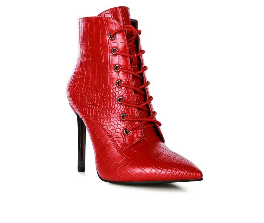 Heeled Boots * | Women'S London Rag Escala Heeled Ankle Booties