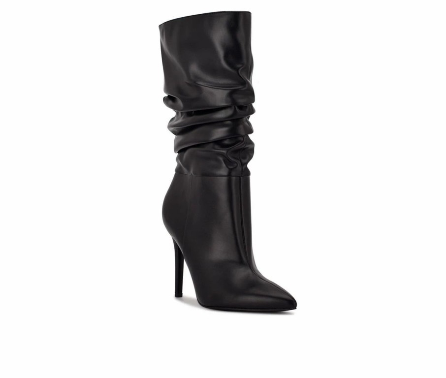 Heeled Boots * | Women'S Nine West Tasta Mid Calf Heeled Boots