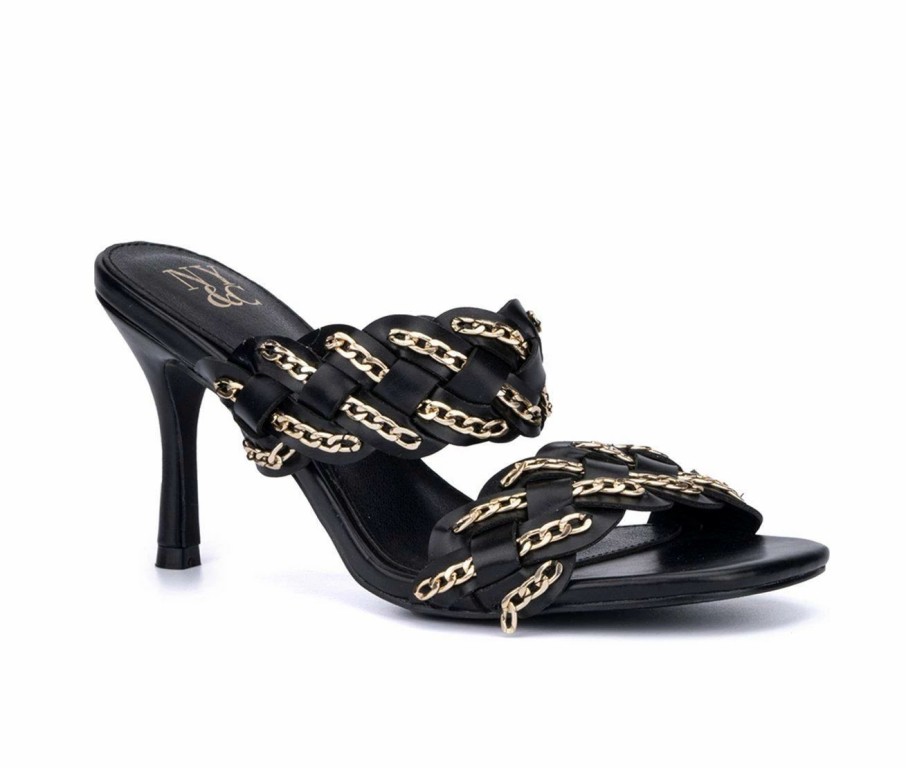 Heeled Sandals * | Women'S New York And Company Courtney Dress Sandals