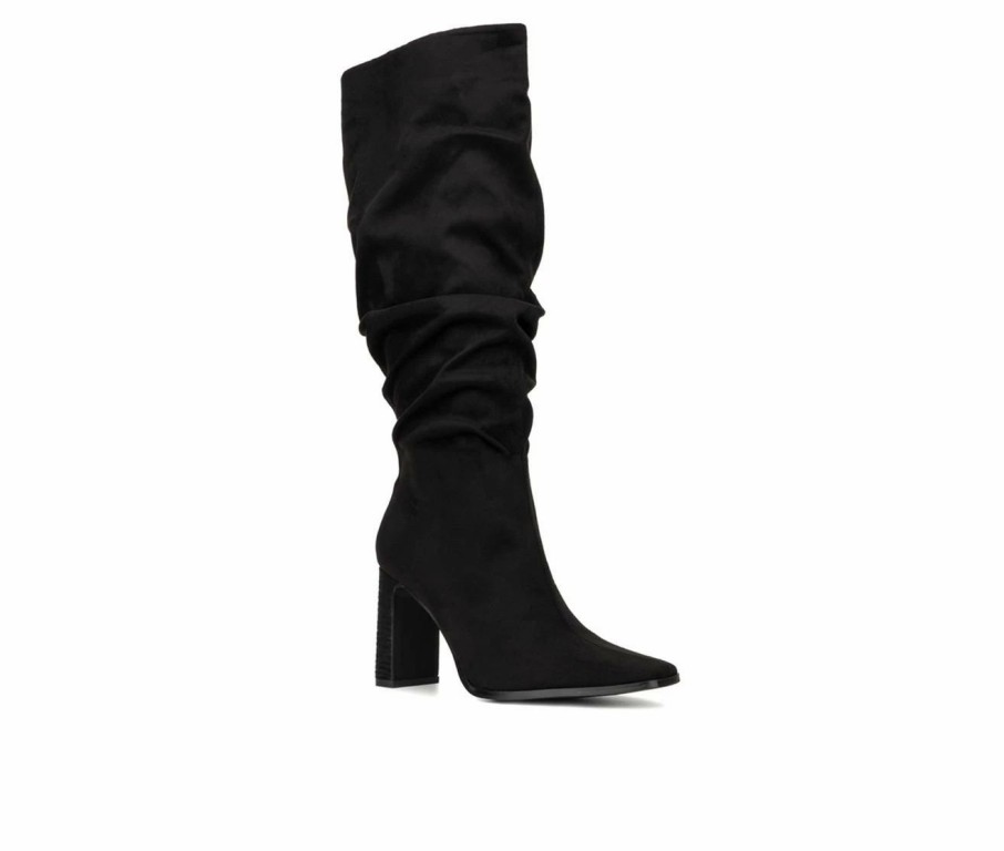 Heeled Boots * | Women'S New York And Company Damaris Knee High Heeled Boots