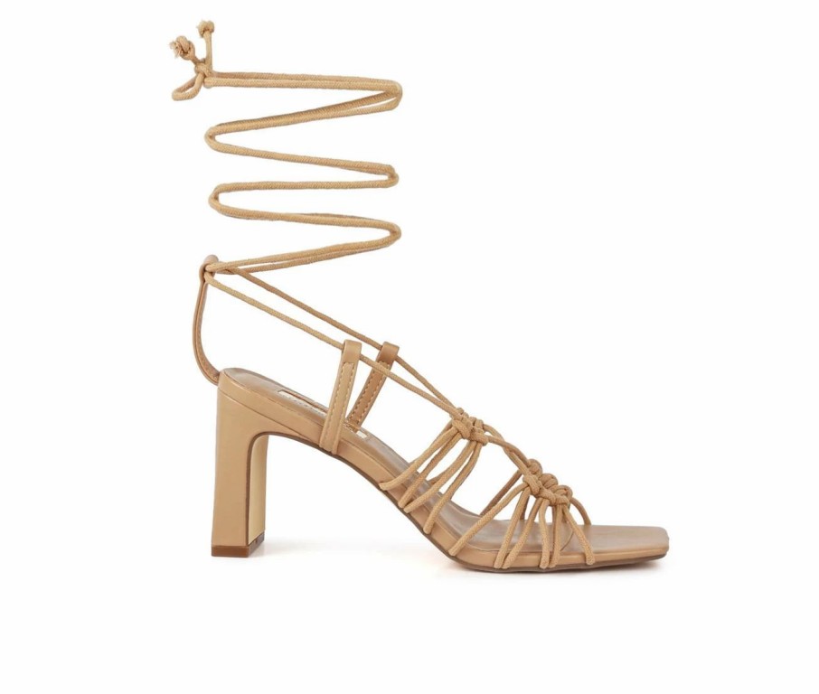 Heeled Sandals * | Women'S London Rag Strings Attach Dress Sandals