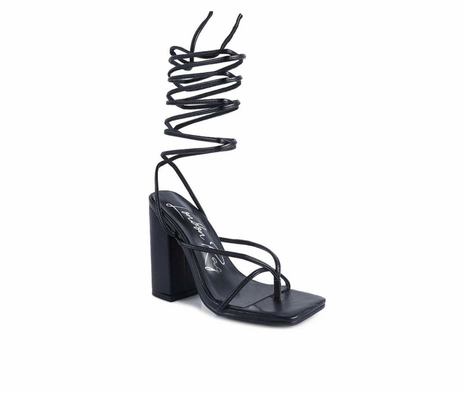 Block Heels * | Women'S London Rag Dance Block Heel Dress Sandals