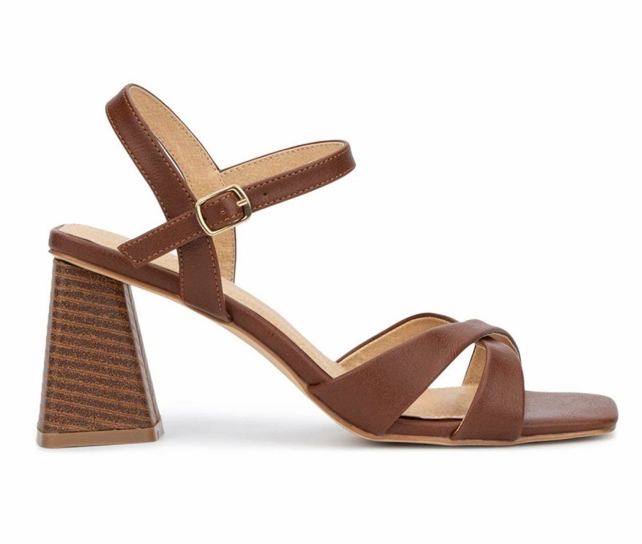 Heeled Sandals * | Women'S New York And Company Kathie Dress Sandals