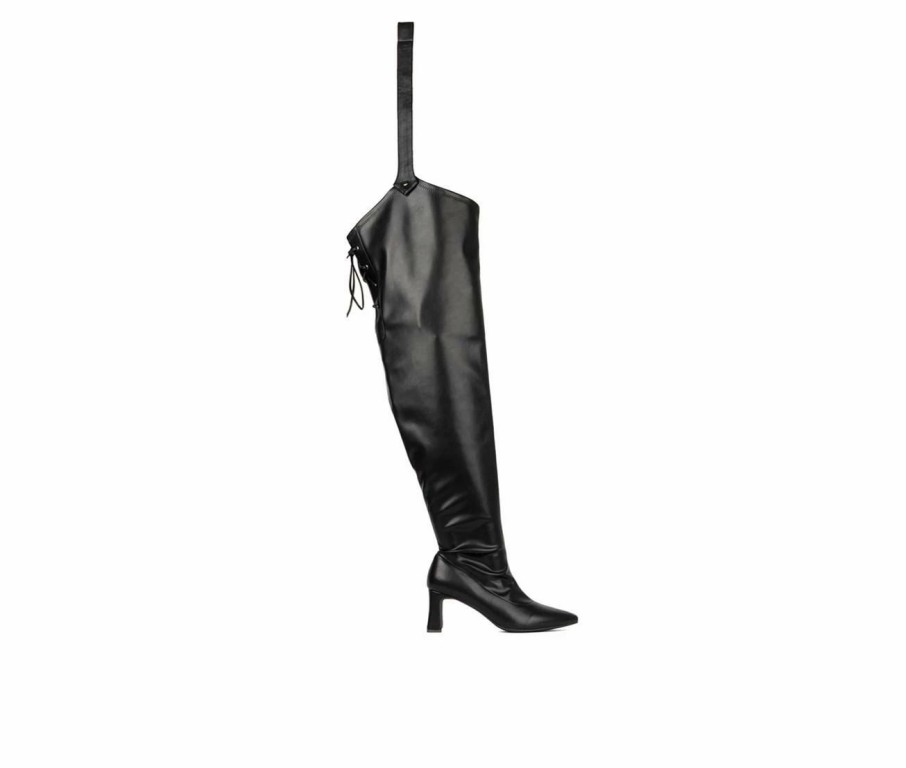 Heeled Boots * | Women'S Fashion To Figure Krista Xwc Knee High Heeled Boots