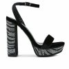 Heeled Sandals * | Women'S Rag & Co Zircon Platform Dress Sandals