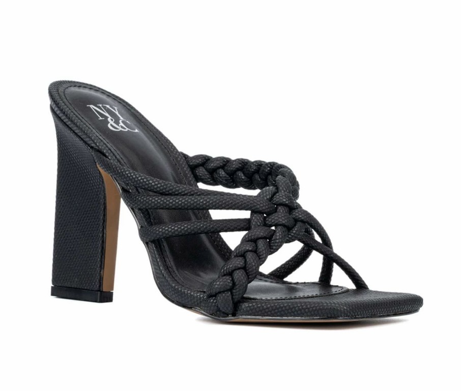 Heeled Sandals * | Women'S New York And Company Dalia Dress Sandals