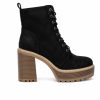 Block Heels * | Women'S Olivia Miller Evie Platform Heeled Lace Up Boots