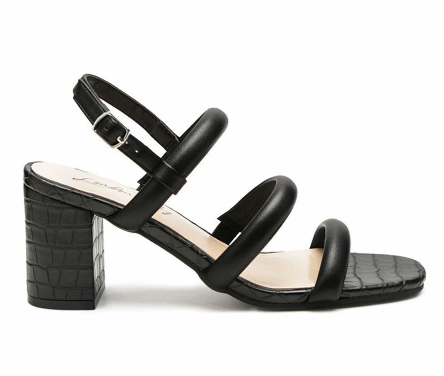 Block Heels * | Women'S London Rag Slater Dress Sandals