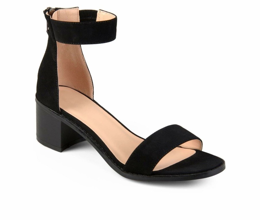 Block Heels * | Women'S Journee Collection Percy Dress Sandals