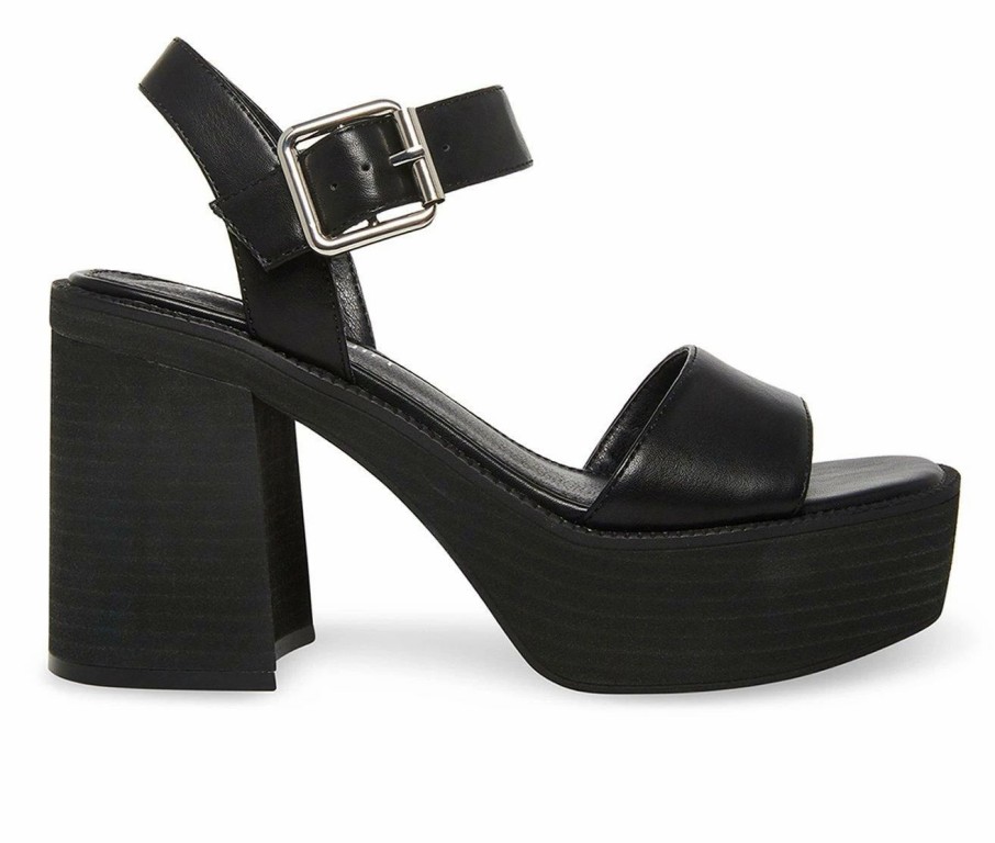 Platform Heels * | Women'S Madden Girl Grandview Block Heel Dress Sandals