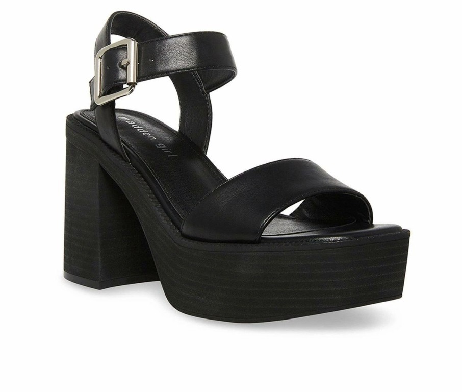 Platform Heels * | Women'S Madden Girl Grandview Block Heel Dress Sandals