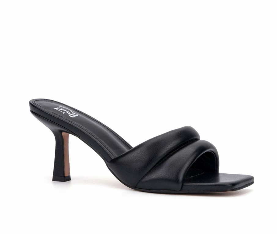 Heeled Sandals * | Women'S New York And Company Evelina Dress Sandals